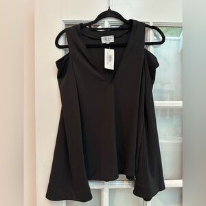 Feel the Piece Terre Jacobs Harper V-Neck Cold Shoulder Top Size XS / Sm NWT